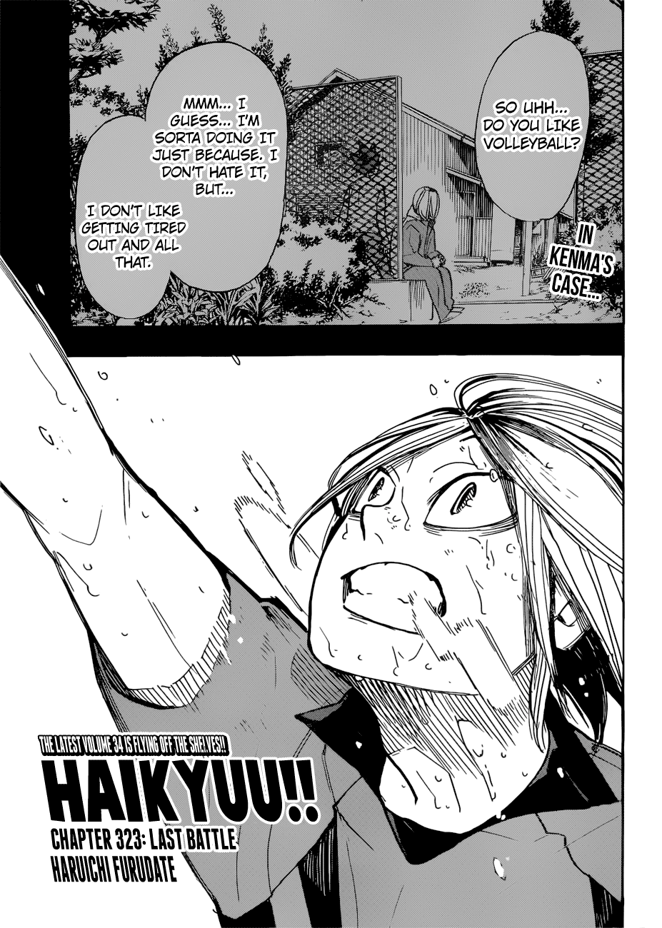 Haikyuu!!, Chapter 323 image 01